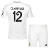 Officiële Voetbalshirt + Korte Broek Real Madrid Camavinga 12 Thuis 2024-25 - Kids